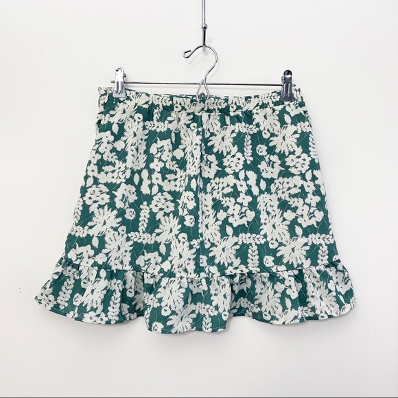 Lilyful Floral Skirt Green White - Picture 8 of 8